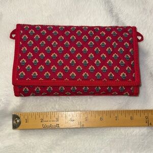 Elegant Red Quilted Women's Clutch